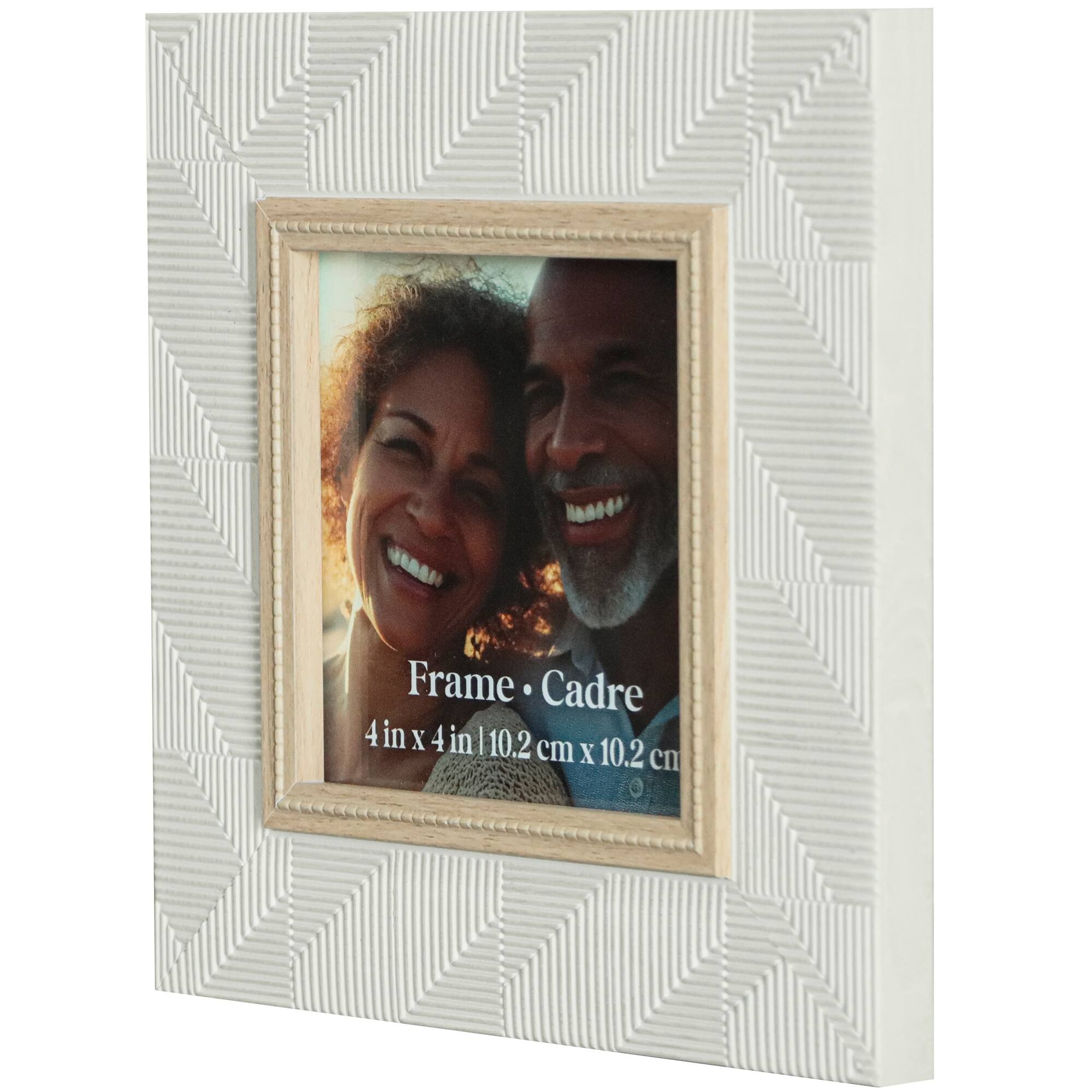 4" x 4" White Embossed Frame by Ashland®